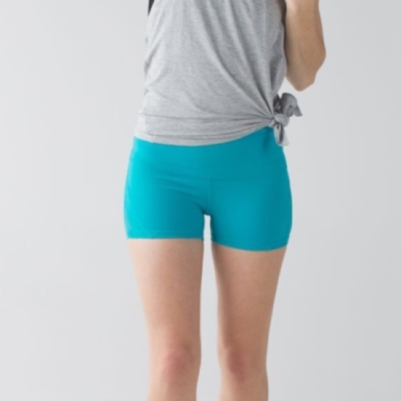 Lululemon Sweaty Endeavor Short Peacock Blue - Picture 1 of 8
